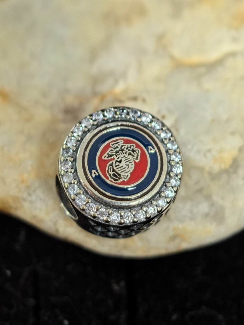Pandora USMC Marine Corps Exclusive Dangle Charm, S925 Silver (Women's)